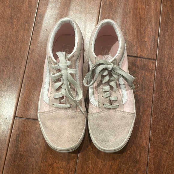 Pink Suede Vans Size 3 - Picture 1 of 7